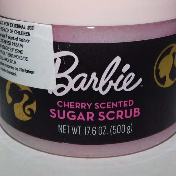 Barbie Cherry Scented Exfoliating Body Sugar Scrub  New Sealed - Picture 3 of 6